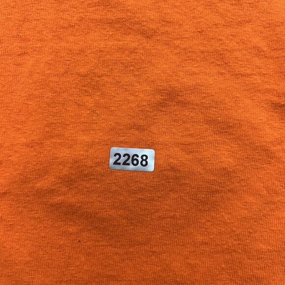 Vintage Jeep Graphic Tee Mens 2XL XXL y2k Short Sleeve Orange Shirt Off Road - Picture 8 of 8